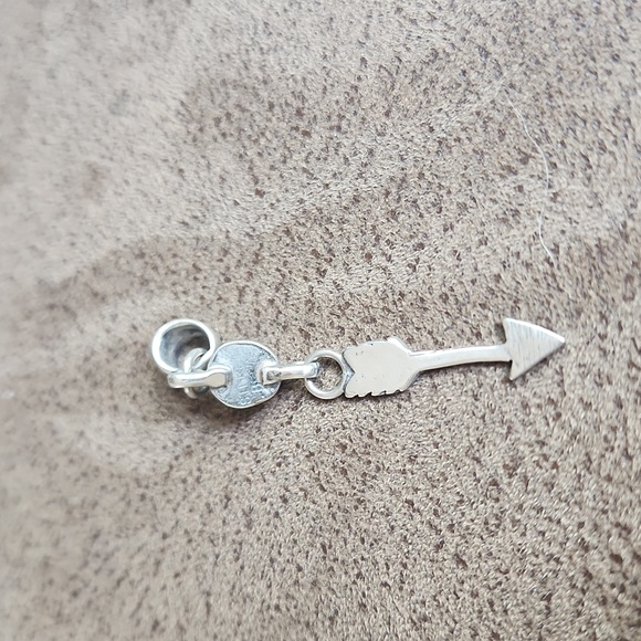 Adorable NWOT Native American Navajo Turquoise & Sterling Arrow Pendant 🩵🏹🎁 - Picture 11 of 13